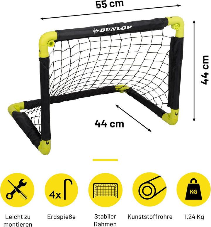 Dunlop Fussballtor - Fussballtor - Faltbares fussball Tor - Fussballtore für Garten Kinder - Fussbal