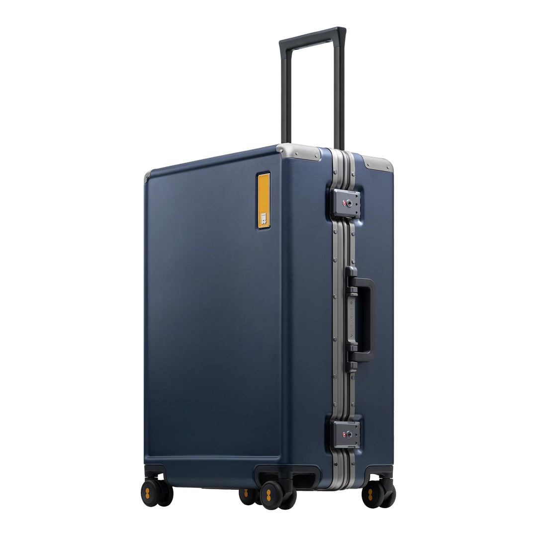 LEVEL8 Koffer Trolley mit Aluminium Rahmen,Hartschalenkoffer mit 4 Spinner Rollen,Doppelte TSA Schlo