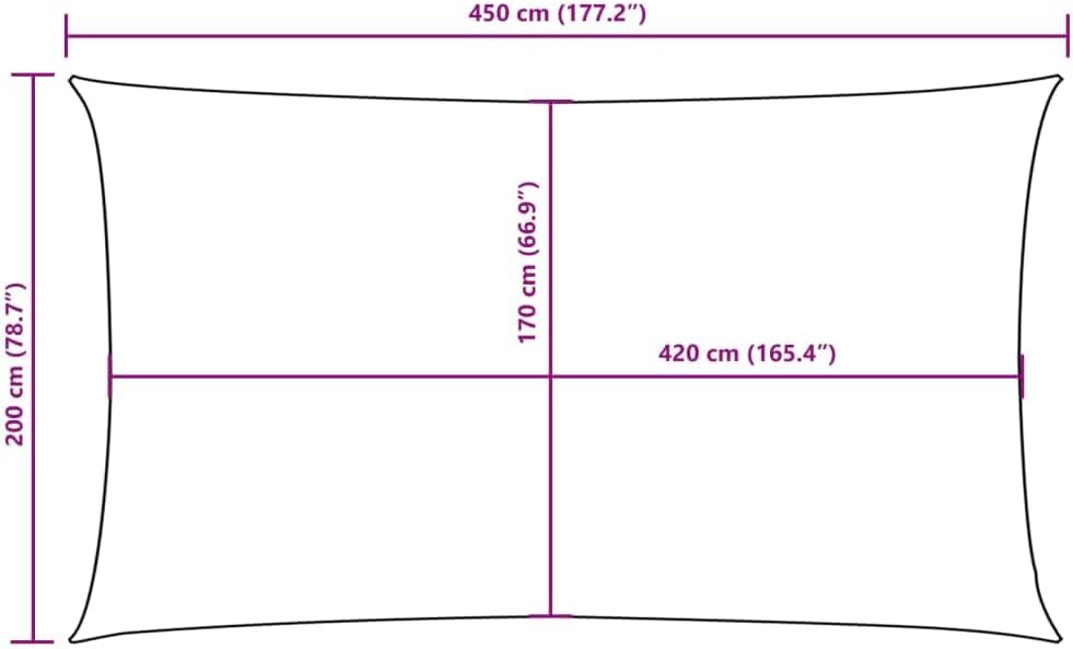 vidaXL Sonnensegel Wasserfest Sonnenschutz Windschutz Sonnendach UV Schutz Garten Terrasse Balkon Ox