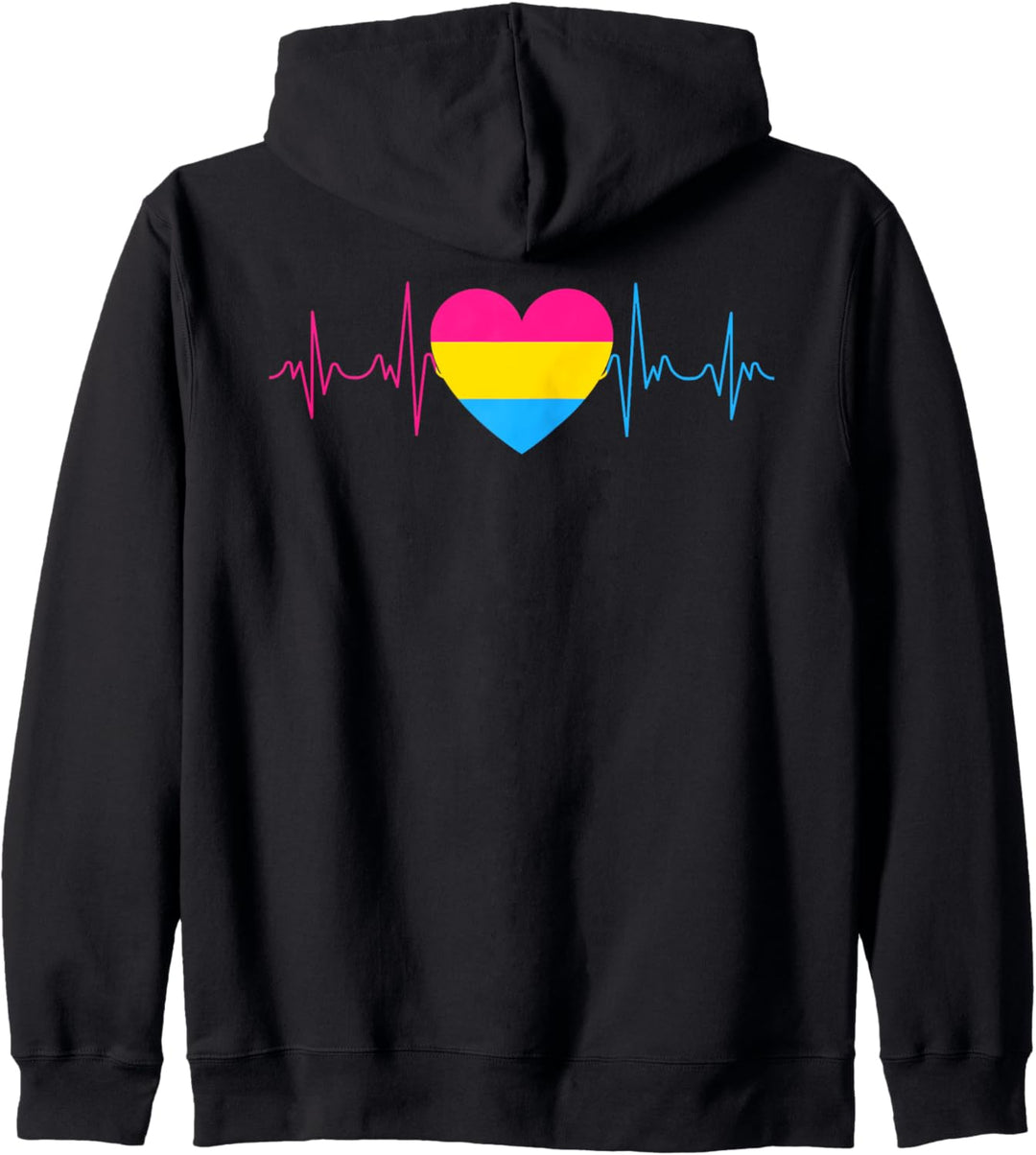Pansexual Heartbeat Pan Pride Geschenk Kapuzenjacke