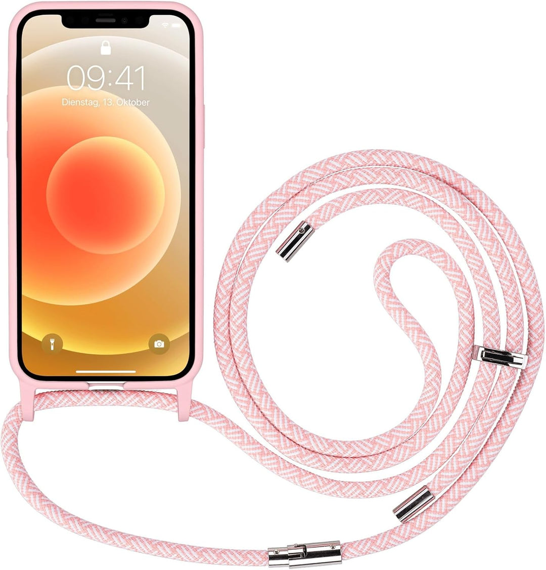 Artwizz HangOn Case geeignet für iPhone 12/12 PRO (6.1') - Elastische Schutzhülle aus Silikon als Ha