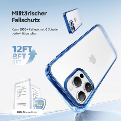 CASEKOO 2024 Neu Crystal Clear Speziell für iPhone 16 Pro Max Hülle [Nie Vergilbung] [Unzerstörbarer