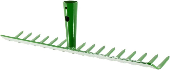 Rekord Gartenrechen (Stahl, pulverbeschichtet) - 16 Zinken Breite 39 cm - ohne Stiel, Laubrechen, Ra