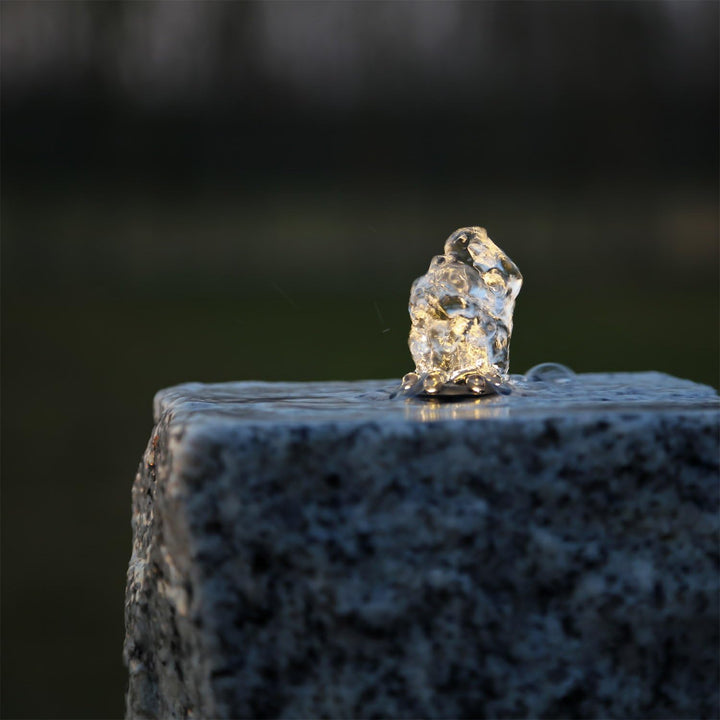 CLGarden Beleuchtung Set für Springbrunnen mit 3 warmweissen LED Ringen IP44 12V Trafo 10 Meter Verb