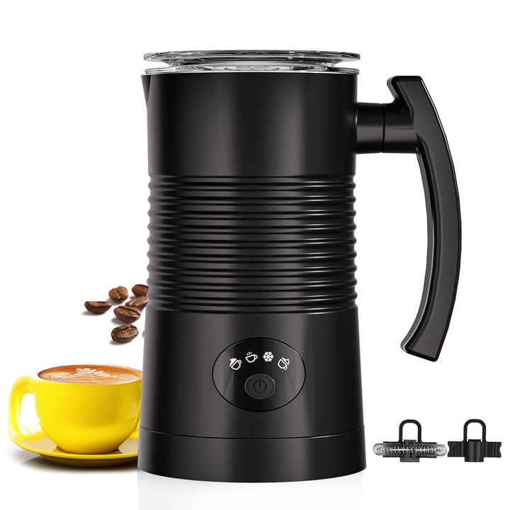 DREAMOON Elektrischer Milchaufschäumer, 350 ml Warmer und Kalter Milchschaum, Milchschäumer mit Anti