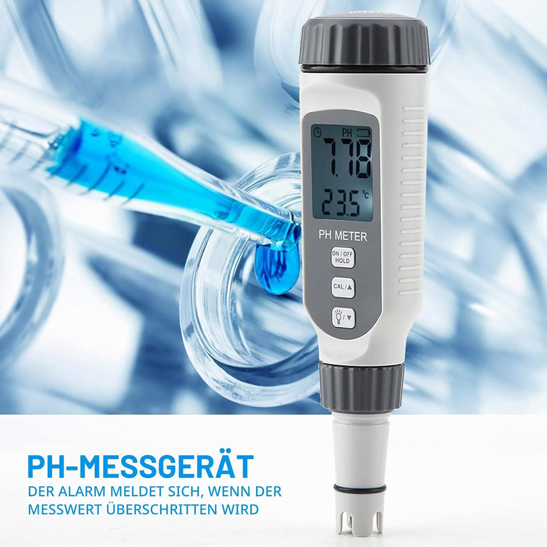 Wasserqualitätstester, digitales PH-Messgerät mit LCD-Display Hochgenauer PH-Bereich bei 0,00-14,00
