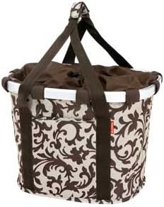 KLICKfix Damen Fahrradkorb Barock Navy Single, Barock Navy Single