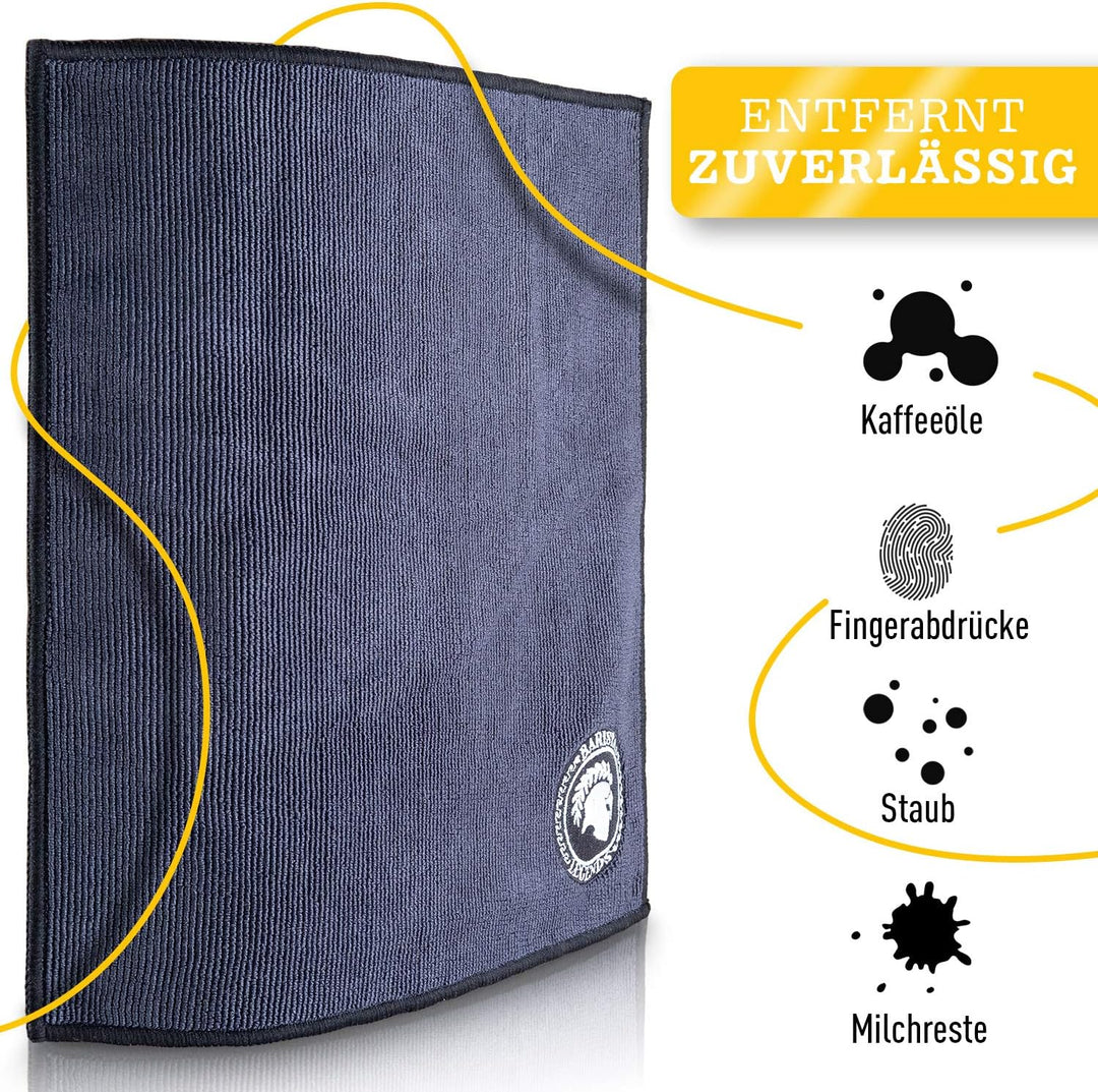 Barista Legends® Sparset – Abschlagbehälter, Barista Lappen & rutschfeste Tampermatte – Komplettes B