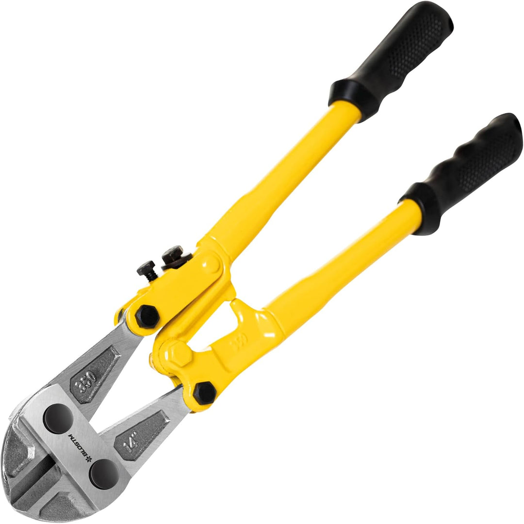 BLOSTM Robuste Bolzenschneider – 35,6cm Edelstahl-Bolzenschneider mit ergonomischen Gummigriffen, st