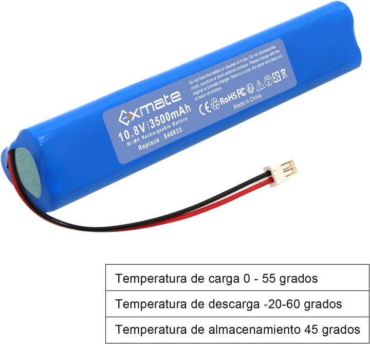 Exmate 10.8 V 3500mAh NI-MH Ersatz Akku für Velux Roller Shutter 946930 846933 946933 mit Kabel und