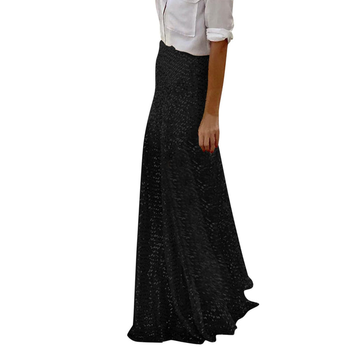 Knielang Elegant Taille Gold Pailletten Glitter Rock Elegante Slim Fit Urlaub Lange Weibliche Bodenl