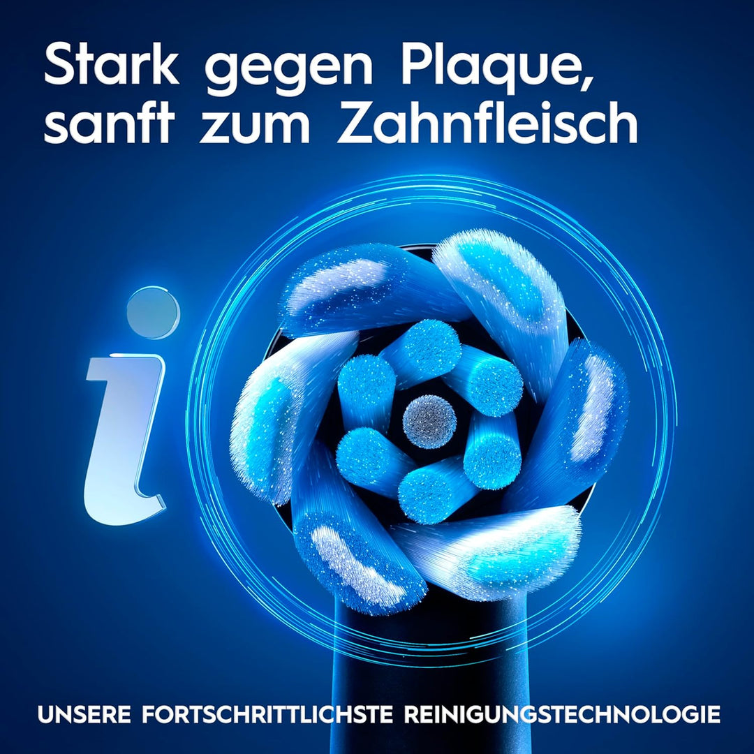 Oral-B iO Series 6 Elektrische Zahnbürste/Electric Toothbrush, Doppelpack & 3 Aufsteckbürsten, 5 Put