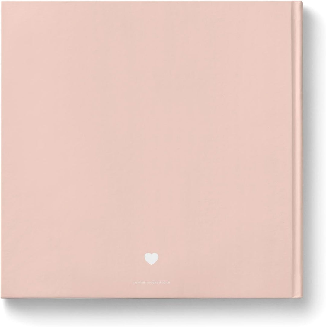 DeinWeddingshop Gästebuch Hochzeit - personalisiert - Hochzeitsgästebuch, Hardcover 21x21 cm (Inhalt