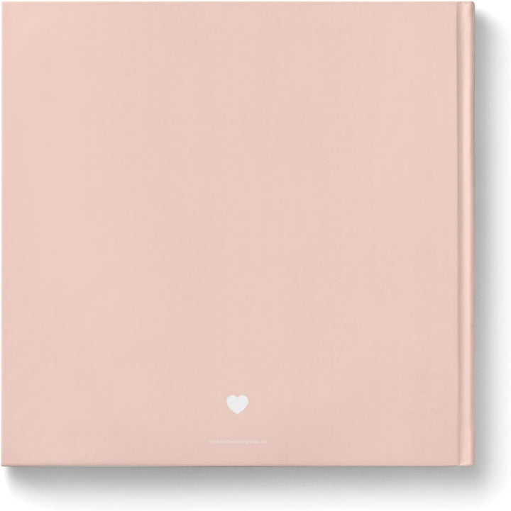 DeinWeddingshop Gästebuch Hochzeit - personalisiert - Hochzeitsgästebuch, Hardcover 21x21 cm (Inhalt