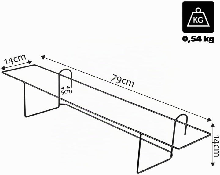 KADAX Blumentopfhalter, hängend, für Geländer, Balkon, Terrasse, Blumenkasten, Innen und Aussen, Pfl