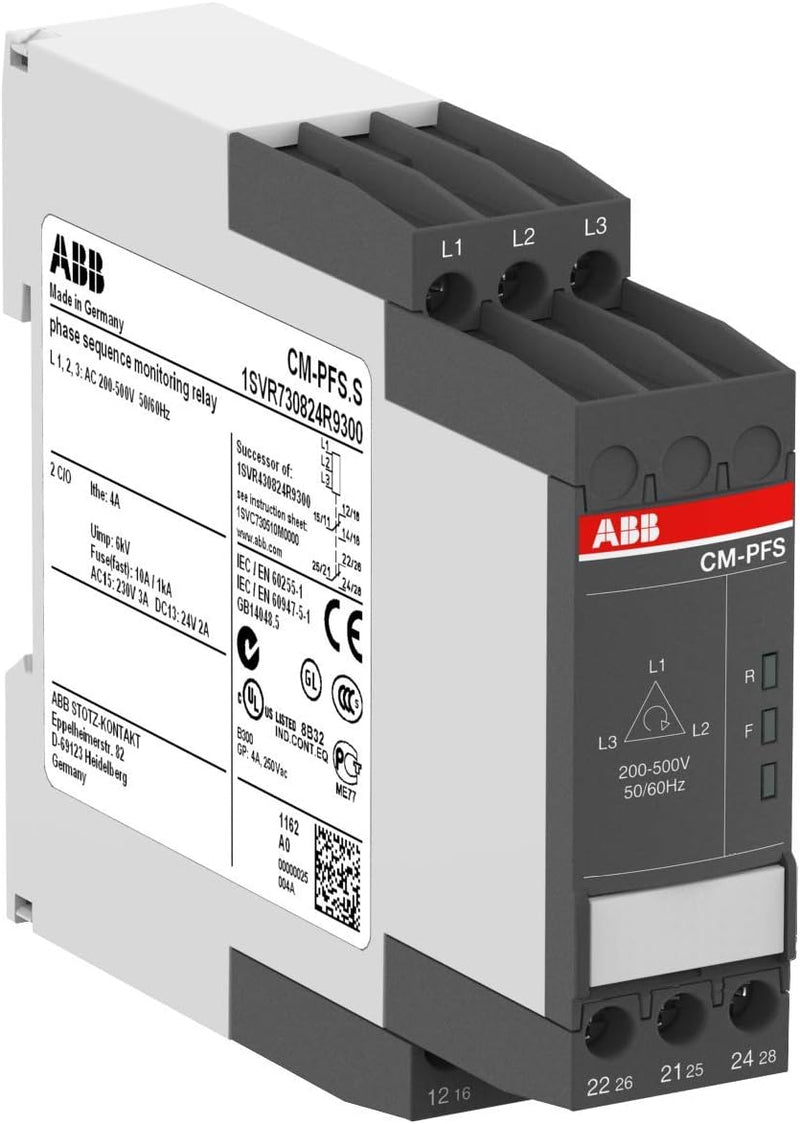 abb-entrelec cm-pfs. S – RELE Kontrolle trifasico cm-pfs. S 2 mit C Schraube