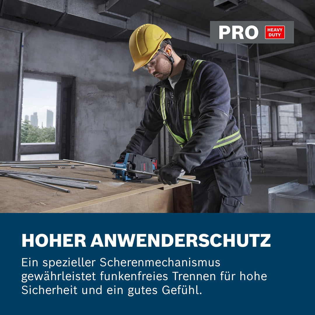 Bosch Professional 18V System Akku-Gewindestangenschneider GGC 18V-12 (schneidet bis M12 aus Stahl u