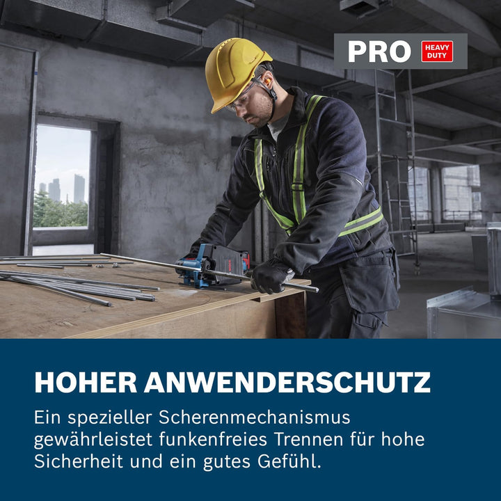 Bosch Professional 18V System Akku-Gewindestangenschneider GGC 18V-12 (schneidet bis M12 aus Stahl u