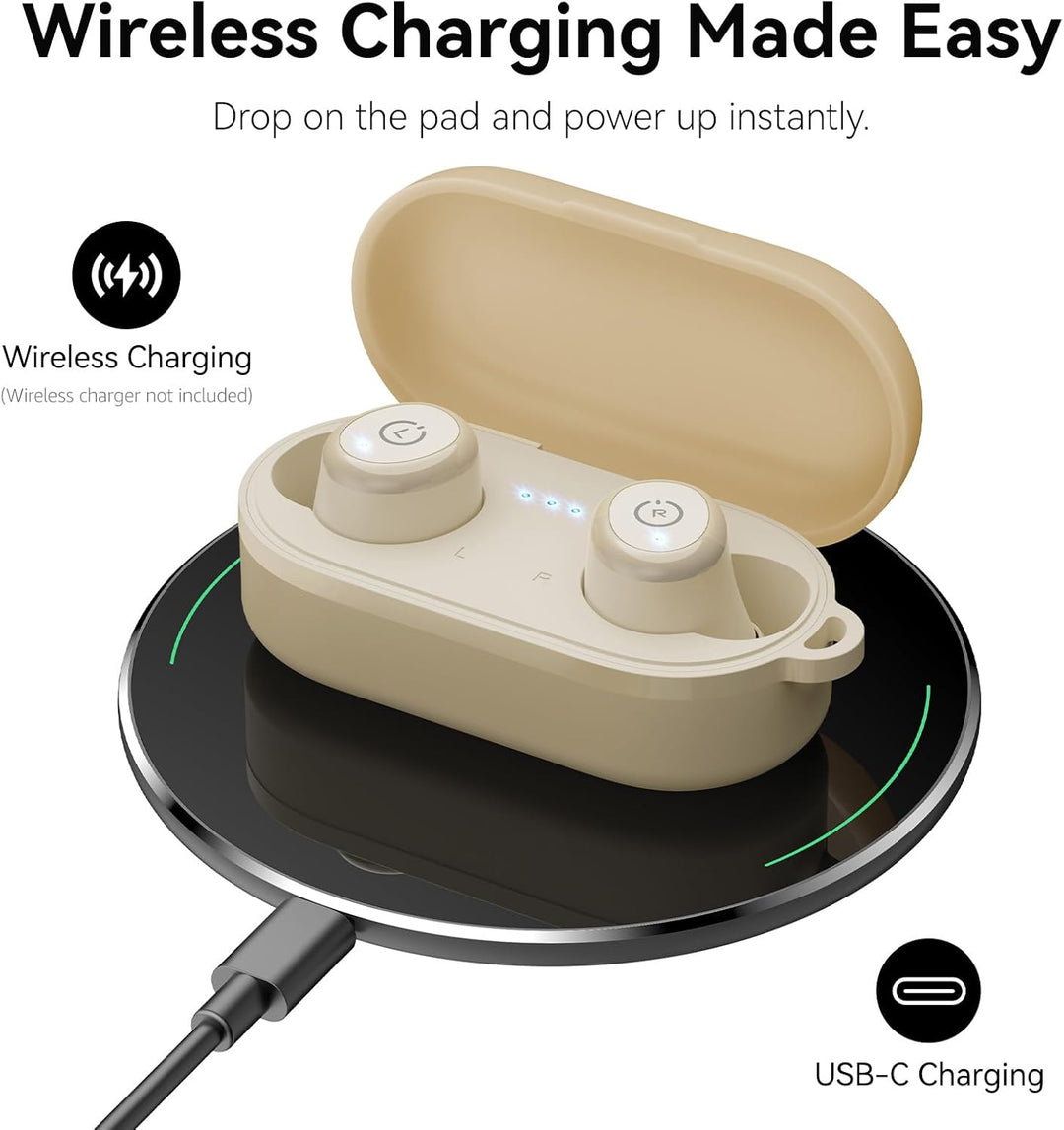 TOZO T10 Kopfhörer Kabellos Bluetooth In Ear mit Ladecase 55 Std. IPX8 | ENC für klare Anrufe und Kl