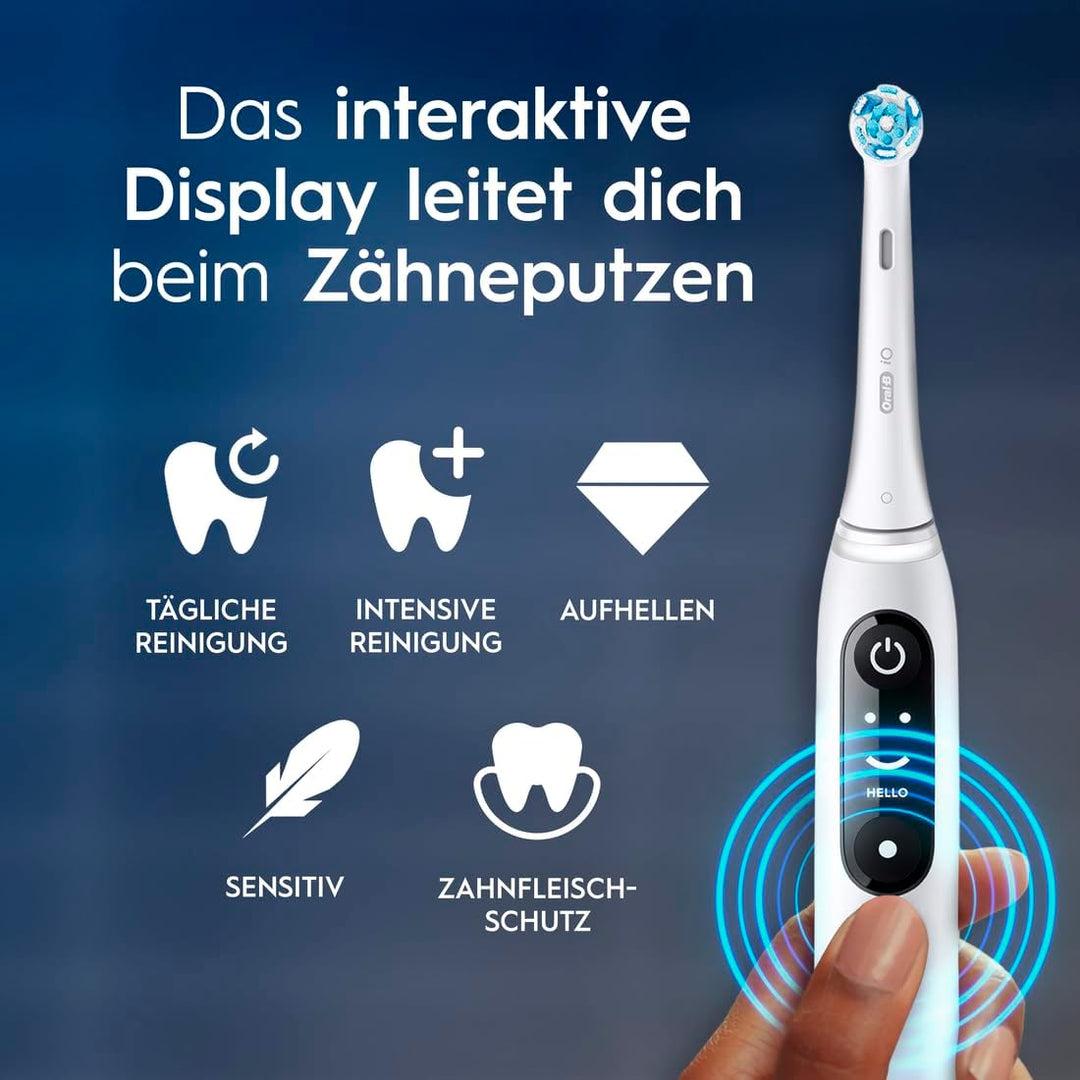 Oral-B iO Series 6 Elektrische Zahnbürste/Electric Toothbrush, 2 Aufsteckbürsten, 5 Putzmodi für Zah