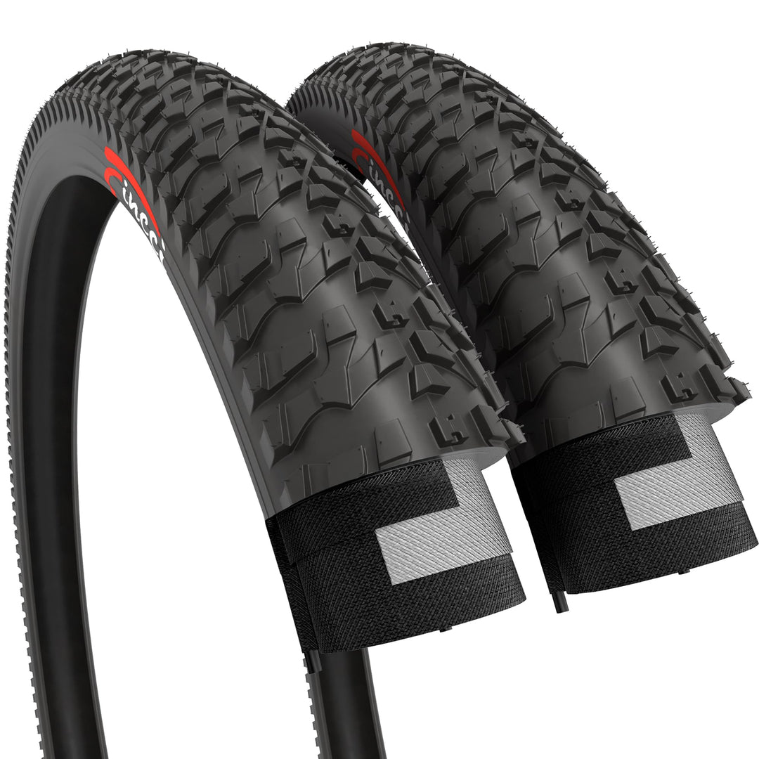 Fincci Paar Reifen 20x1.95 Zoll 53-406 für BMX MTB Mountainbike Fahrradmantel oder Kinder Fahrrad Ma