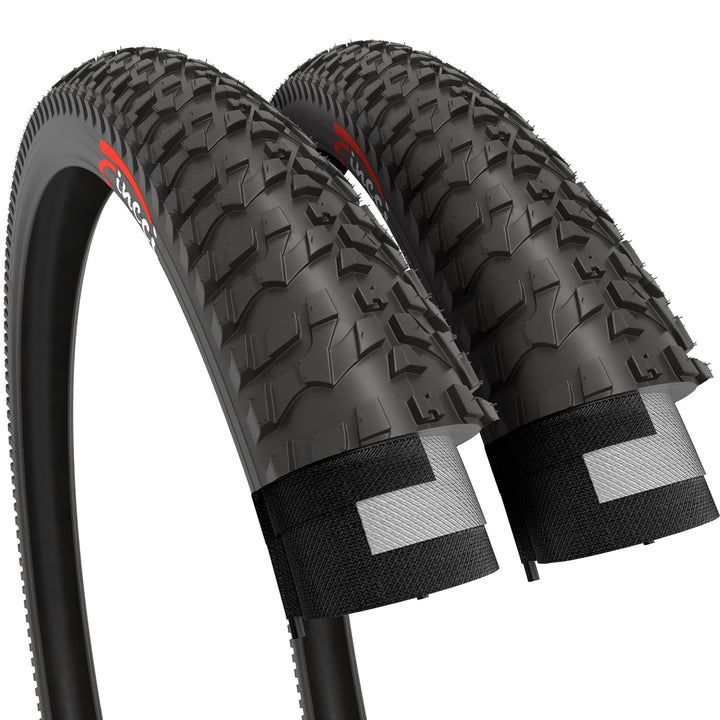 Fincci Paar Reifen 20x1.95 Zoll 53-406 für BMX MTB Mountainbike Fahrradmantel oder Kinder Fahrrad Ma
