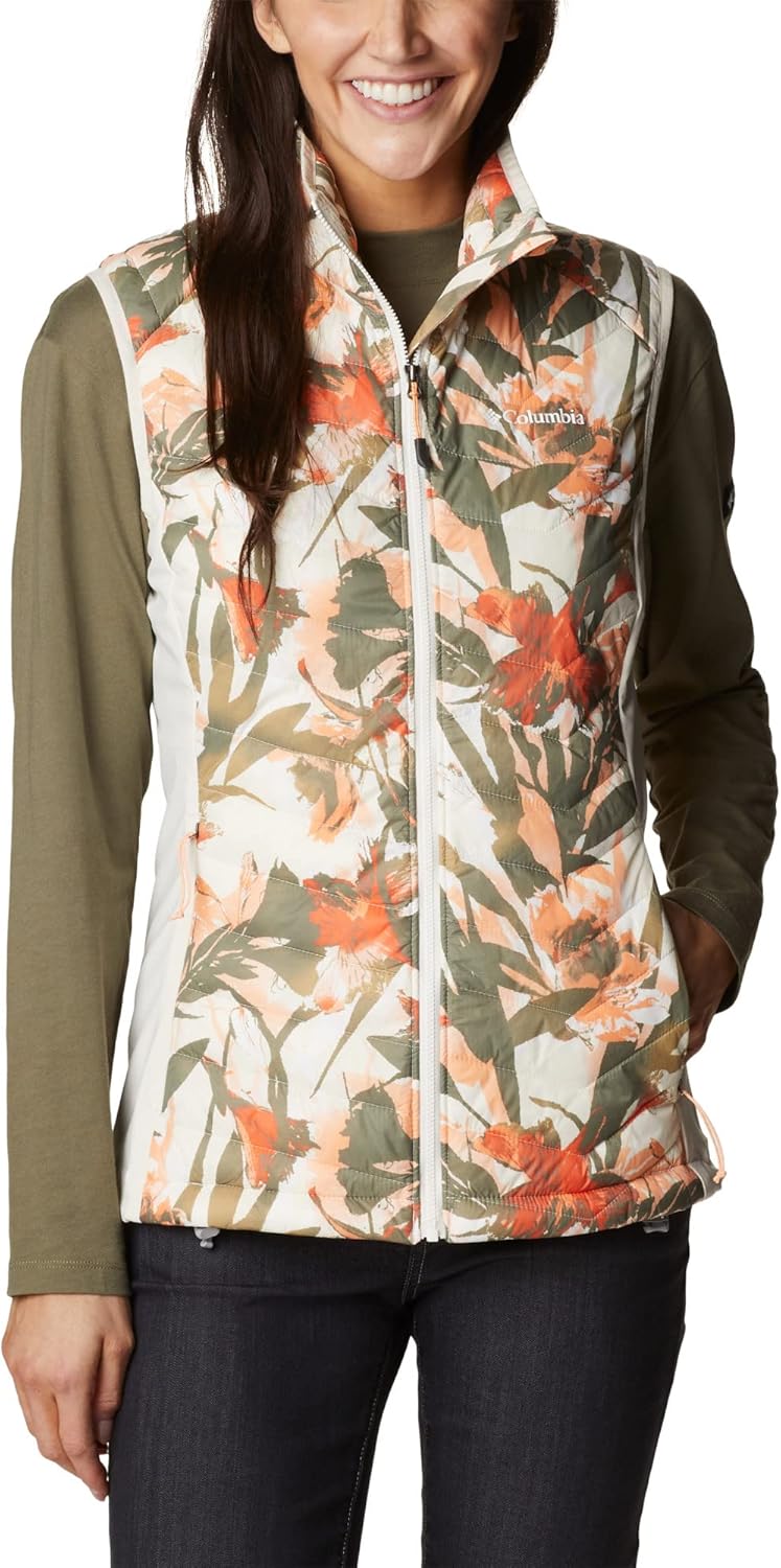 Columbia Damen Powder Pass Weste, Chalk Floriculture Print