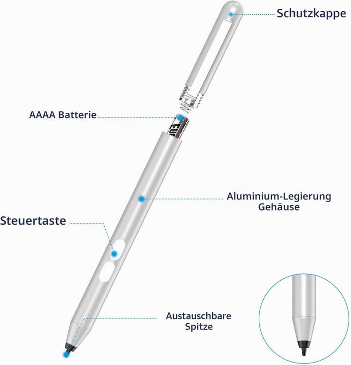 Stylus für Pen Stift HP Modell,Aktiver Stift mit Palm Rejection-Technologie,für HP Stift Envy x360,H