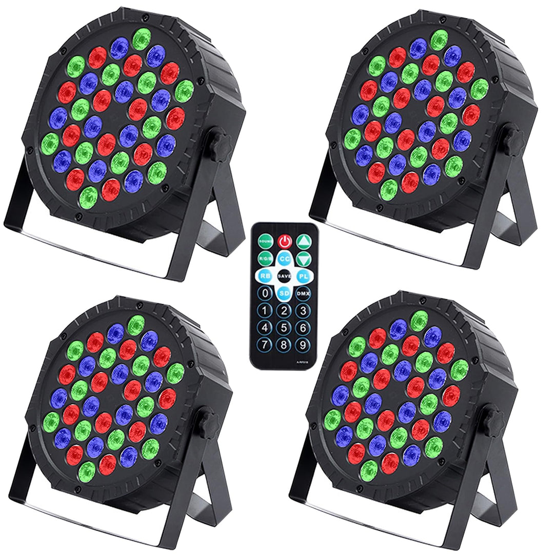 Lucfulyear LED Par Licht 36 LED Bühnenlicht Discolicht Partylicht RGB DMX512 mit Fernbedienung, LED