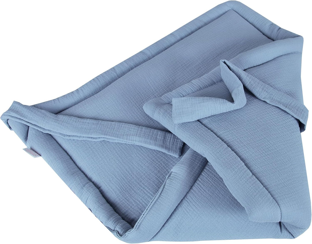 Babylux Einschlagdecke Musselin BABYHÖRNCHEN 75 x 75 cm Baby Neugeborene Erstaussttatung Umschlagdec