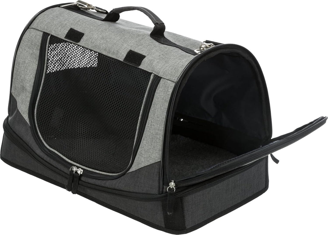 Trixie 28940 Tasche Holly, 30 × 30 × 50 cm, schwarz/grau 50 x 30 x 30 cm, L 50 x B 30 x H 30 cm