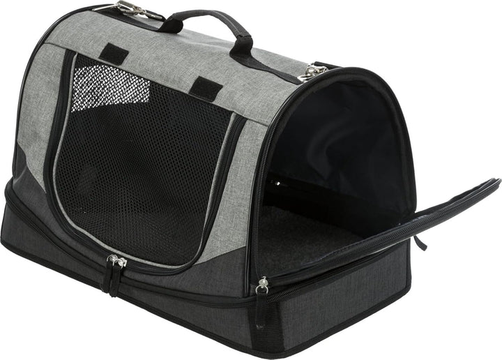 Trixie 28940 Tasche Holly, 30 × 30 × 50 cm, schwarz/grau 50 x 30 x 30 cm, L 50 x B 30 x H 30 cm