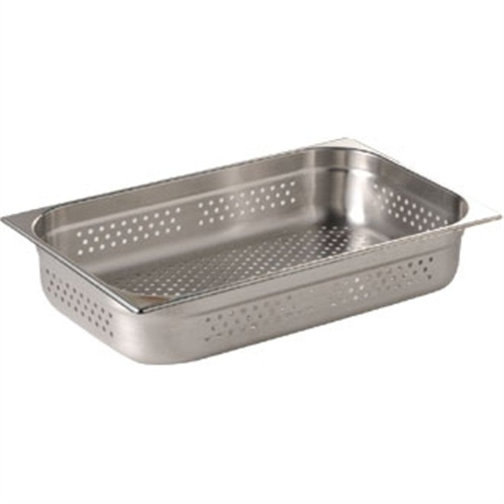 Vogue Gastronomiebehälter aus Edelstahl, Gastronorm 1/1, 200 mm tief, perforiert 200mm, 200mm