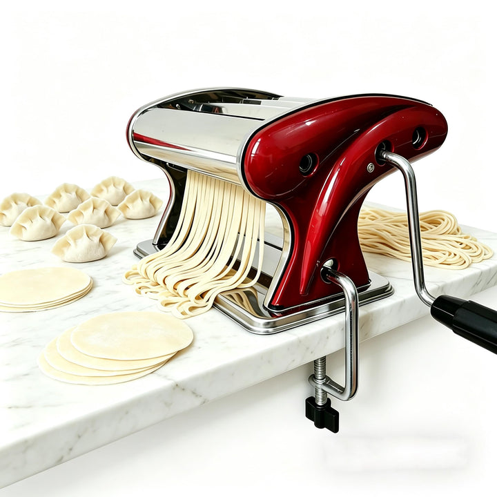 XINGYUEXUAN Manuelle Nudelmaschine Teig Spaghetti Nudeln Walze Presse Maschine Built-in 2 mm & 4 mm