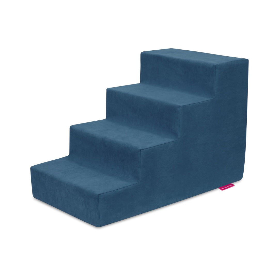 Badum - Hundetreppe für Kleine Hunde - Katzentreppe - 40 cm hoch, 4 Stufen, mit Antirutsch-Boden, Be