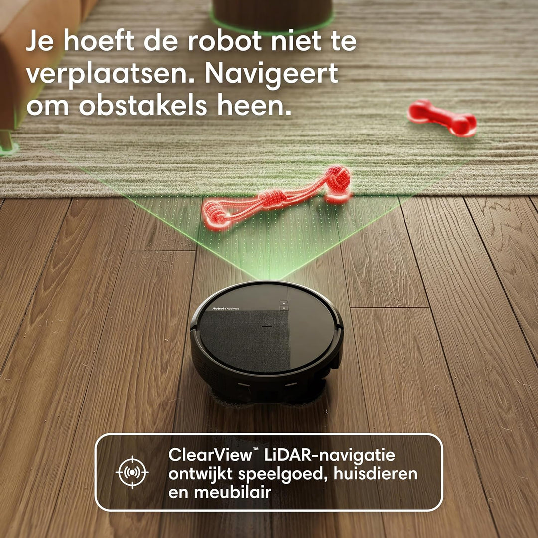 iRobot Roomba® Plus 516 Combo Roboter + AutoWash™ Dock, 22Kpa, Multifunktions‑Dock, Clearview LiDAR,
