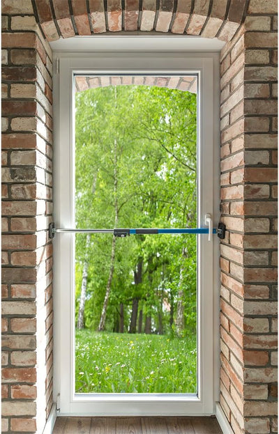 ALLEGRA Sicherungsstange Fenstersicherung Türsicherung Einbruchschutz Fensteralarm (100-175cm)