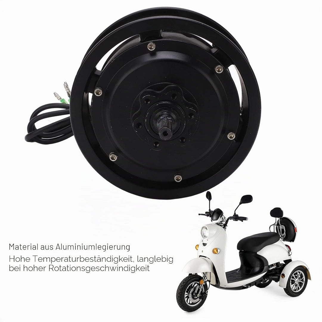 Elektrischer Fahrrad-Nabenmotor, Aluminiumlegierung 36-60 V IP54 Wasserdichter bürstenloser Nabenmot