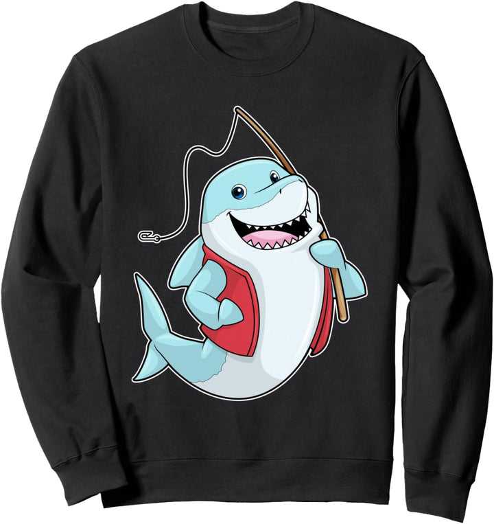 Hai Angeln Angler Angel Sweatshirt