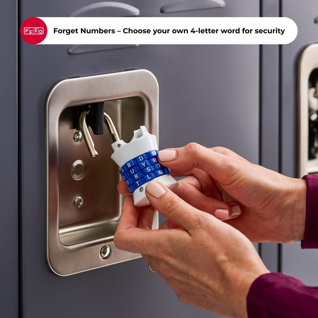 Master Lock Vertikal zurücksetzbar Wort Kombination Vorhängeschloss, 1535DWD Pack Of 1, Pack Of 1