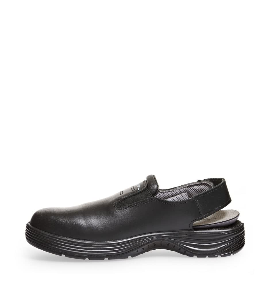 ABEBA 106446 7131035 SB ESD Sicherheitsclog, PU-Sohle, Schwarz, 38 Grösse 38 EU, 38 EU