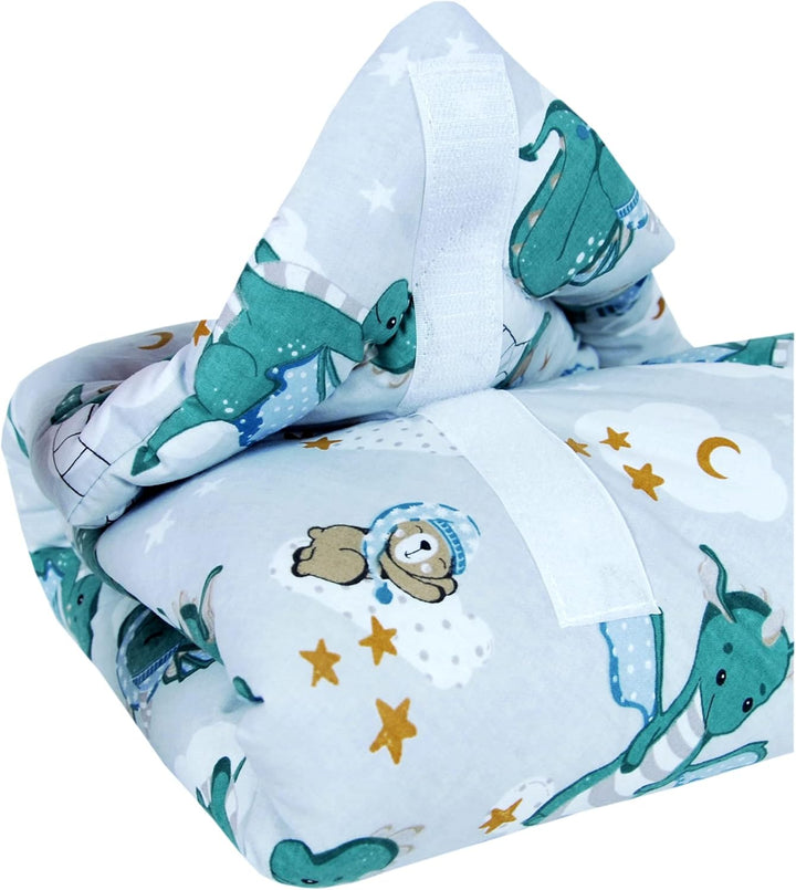 Babylux Einschlagdecke BABYHÖRNCHEN 75 x 75 cm Baby Neugeborene Erstausstattung (130. Babydrache), 1