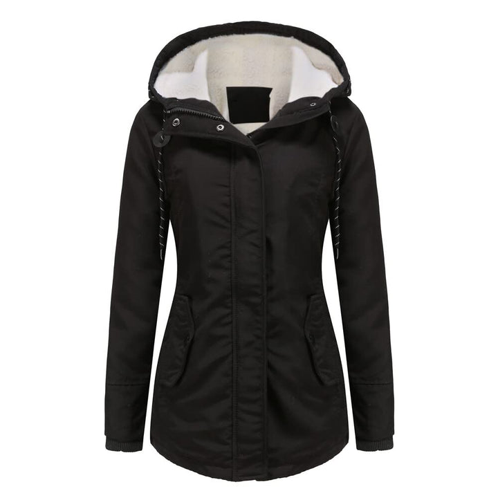 YYNUDA Damen Winterparka Dicker Warm Lang Wintermantel mit Fellkapuze Winter Jacke Outdoor Jacke für