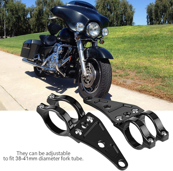 Fydun Motorrad Scheinwerferhalter Scheinwerfer Halterung Schellen Scheinwerferhalter Gabel 38mm-41mm
