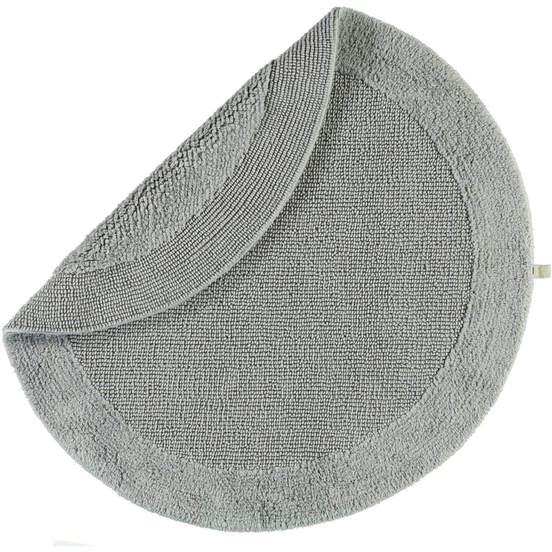 Rhomtuft Badteppiche Exquisit Kiesel - 85 100 cm rund