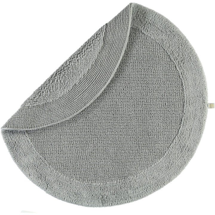 Rhomtuft Badteppiche Exquisit Kiesel - 85 100 cm rund
