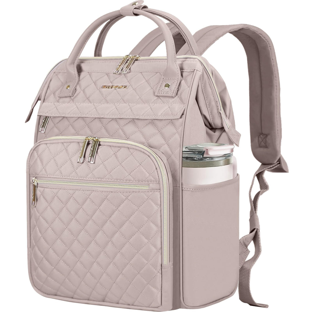 EMPSIGN Laptop Rucksack Damen mit Laptopfach 17 Zoll, Laptop Rucksack Schulrucksack Mit USB Ladeansc