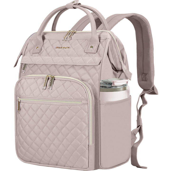 EMPSIGN Laptop Rucksack Damen mit Laptopfach 17 Zoll, Laptop Rucksack Schulrucksack Mit USB Ladeansc