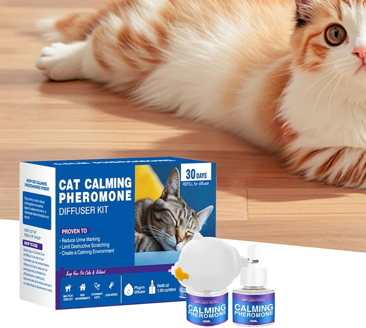 Katzenpheromon -Diffusor, Katze beruhigend Diffusor - Anti-Aggression-Diffusor - 60 lang anhaltende