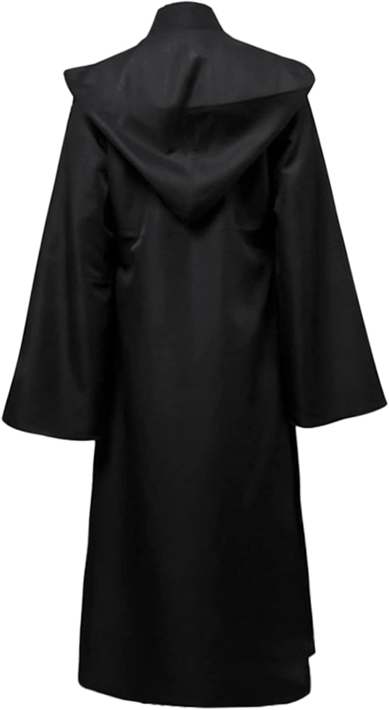 GraduationMall Umhang mit Kapuze Herren Damen Mittelalter Mantel Jedi Robe Ritter Fancy Halloween Co